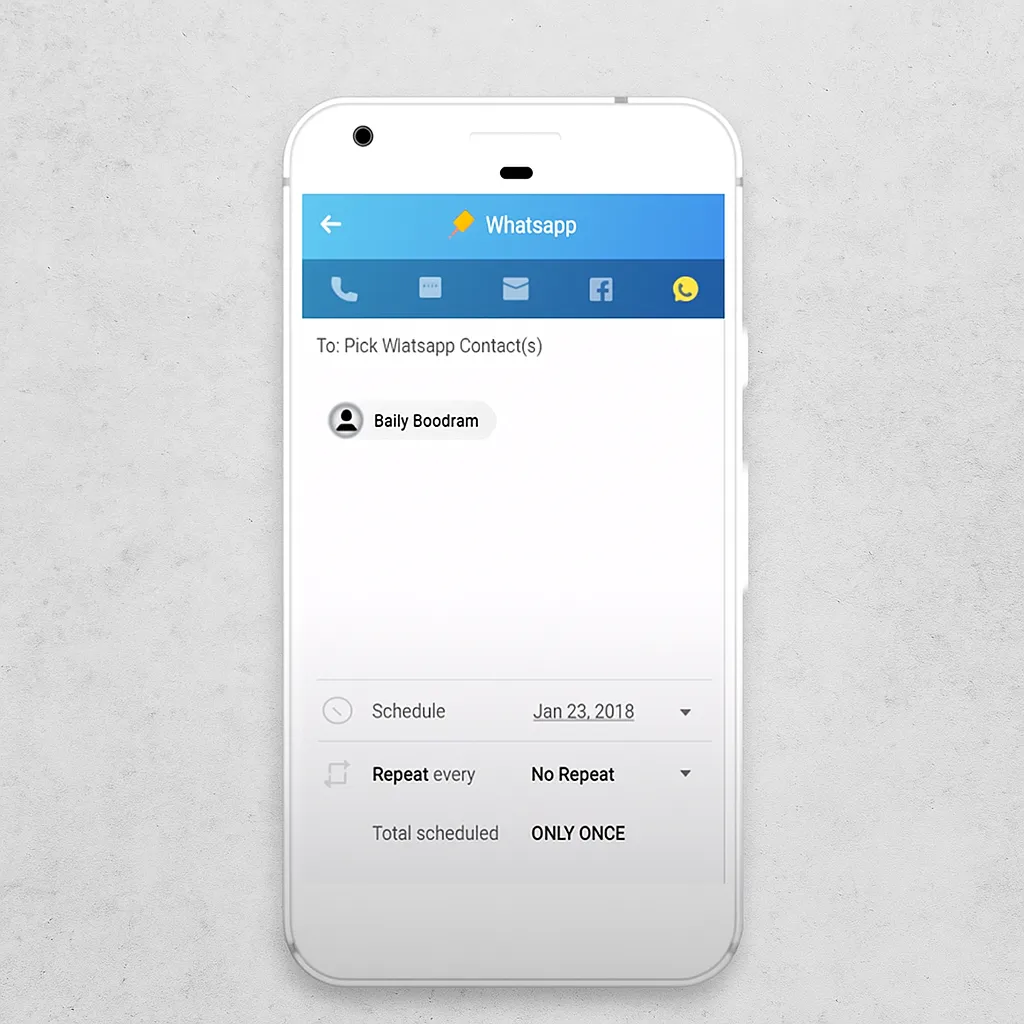 How to schedule messages on WhatsApp