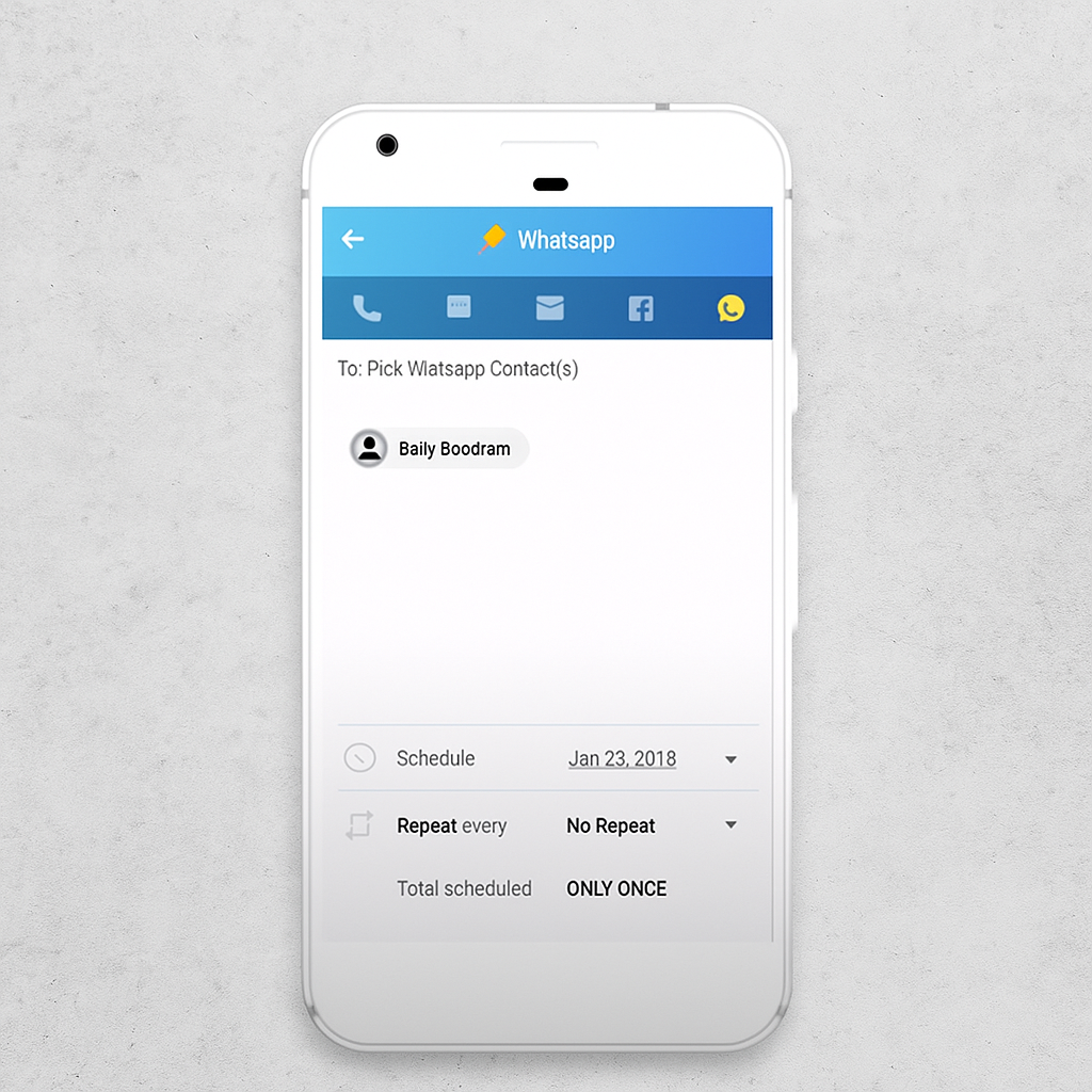 How to schedule messages on WhatsApp