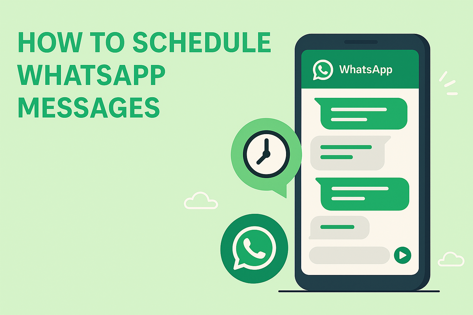 How to schedule messages on WhatsApp